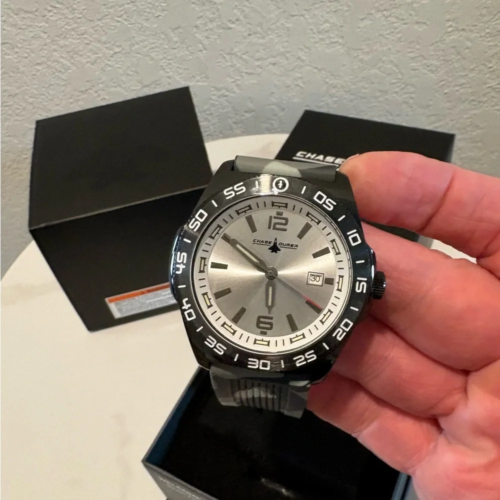 Chase Durer Men's Watch - 45mm, Camouflage, Grey NWT